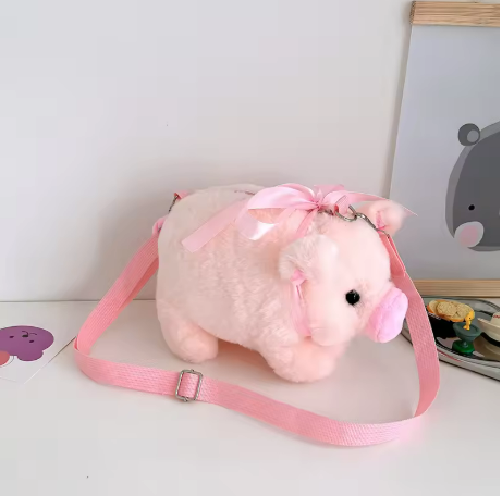 Bolso de Peluche Cerdito – PuffyPurse Edition
